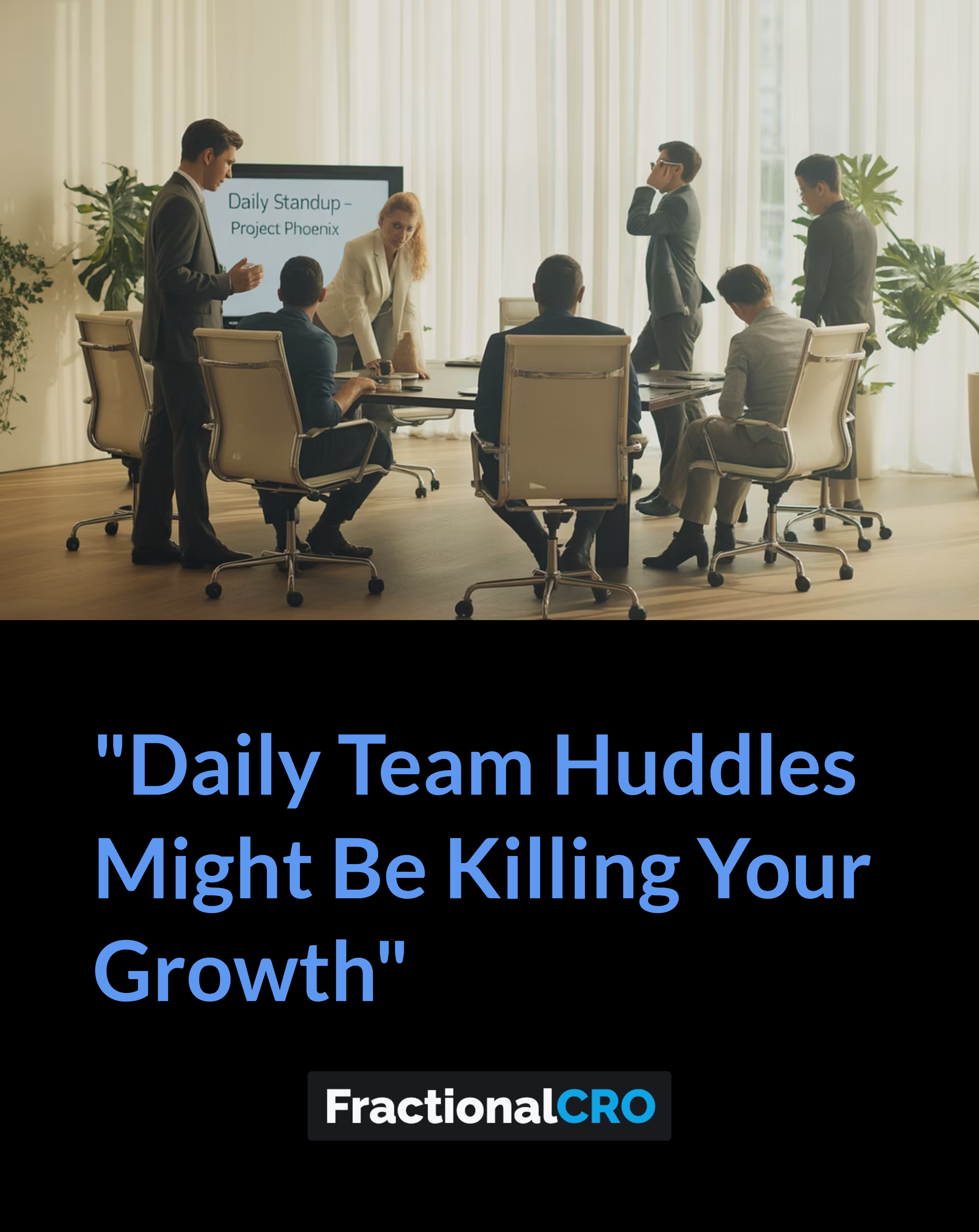 Why Daily Team Huddles Might Be Killing Your Growth (And What to Do Instead)